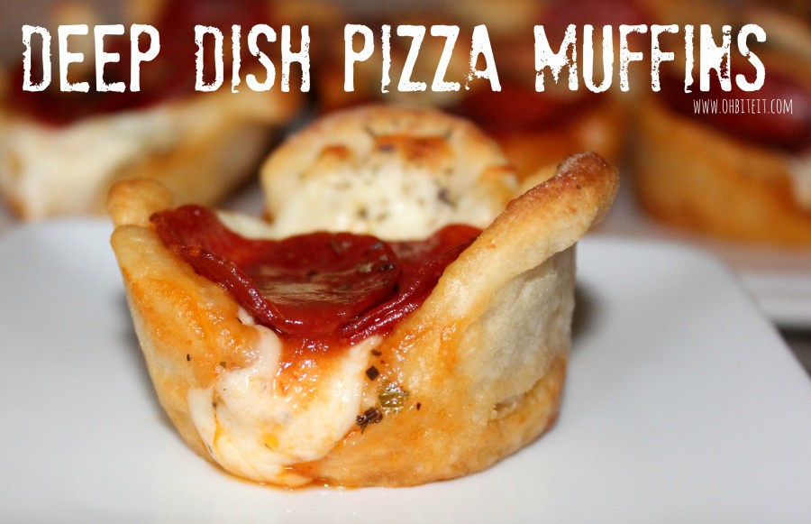 Chicago Deep-Dish Pizza Muffins Recipe