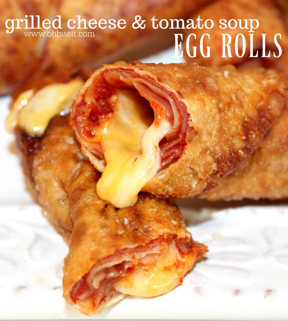  Grilled Cheese Tomato Soup Egg Rolls Featuring Twin Dragon Egg 