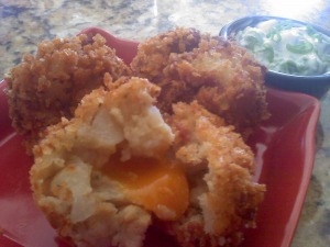 Fully Loaded Fried Mashed Potato Balls!