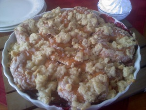 ~Glazed Doughnut Berry Cobbler!