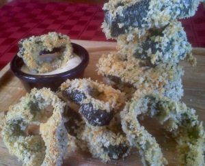 ~Baked To A Crisp Poblano Rings!