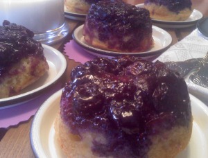 ~Sticky Blueberry Pudding!