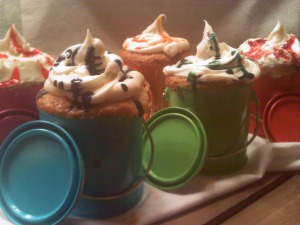 ~Paint Party Tin Can Cakes!