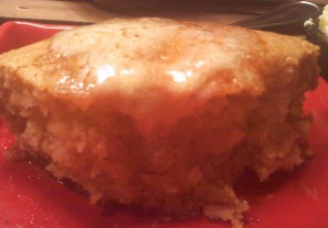 ~Egg Nog Cornbread with Rum Butter!