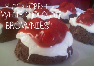 ~Black Forest/White Chocolate Brownies!