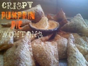 ~Crispy Pumpkin Pie Wontons!