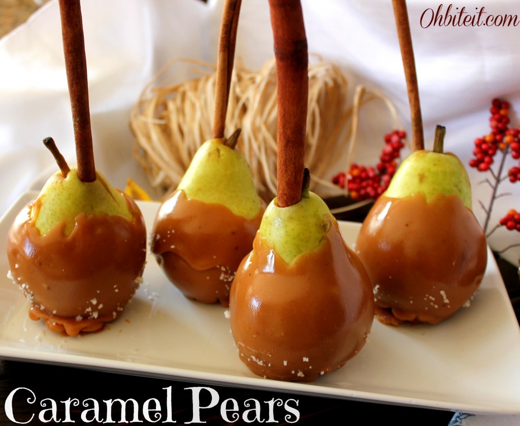 Salted Caramel Pears!