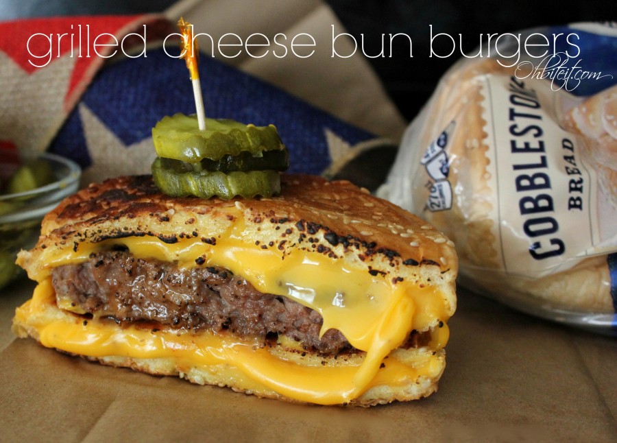 ~'Grilled Cheese Bun' Burgers! | Oh Bite It