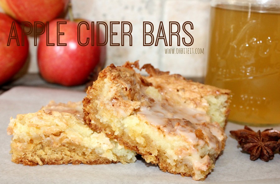 Apple Cider Bars!