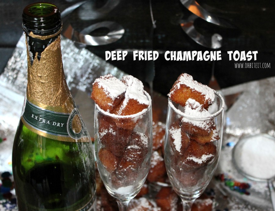 Deep Fried Champagne Bites : champagne toast