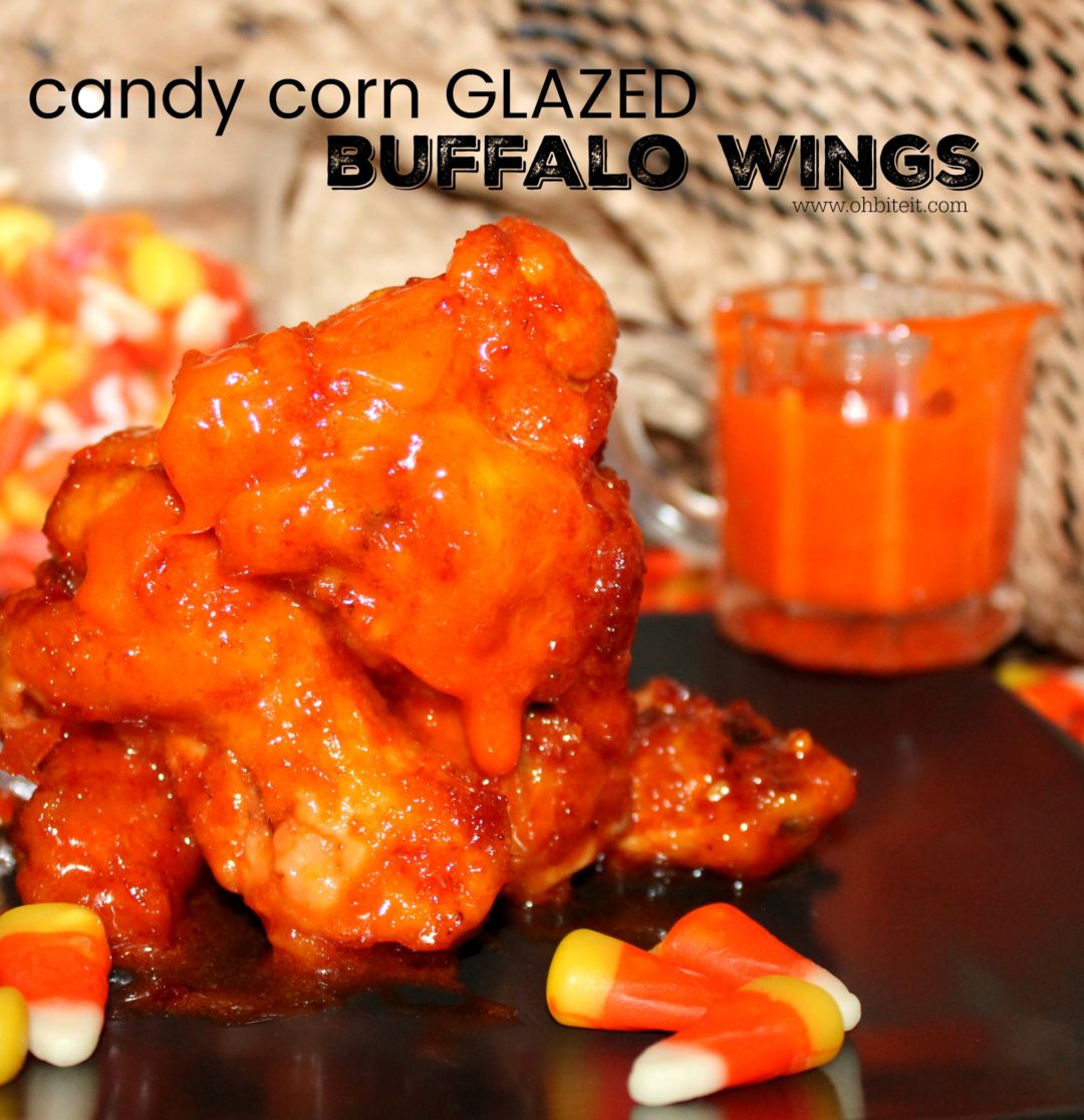 ~Candy Corn Glazed Buffalo Wings! | Oh Bite It