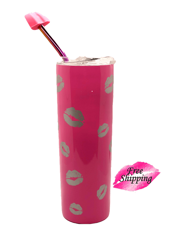  LipSip. Sip from a Straw Without pursing Your Lips to Help  Prevent Lip Lines & Wrinkles. Includes Detachable LipSip, Reusable Silicone  Straw & Cleaner. BPA-Free Dishwasher Safe Ecofriendly (Pink) : Home